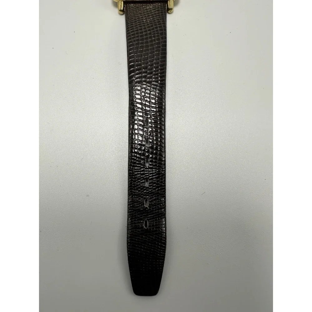 Jaz Paris N5CQ63 Triple Date Tank Watch New Battery 30MM 7.75